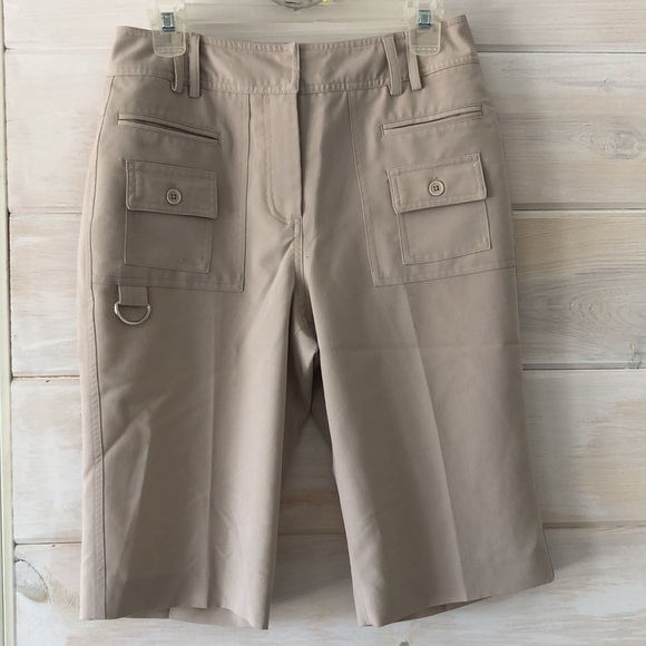 Larry Levine Bermuda‎ Stretch light Tan Shorts - Picture 6 of 6